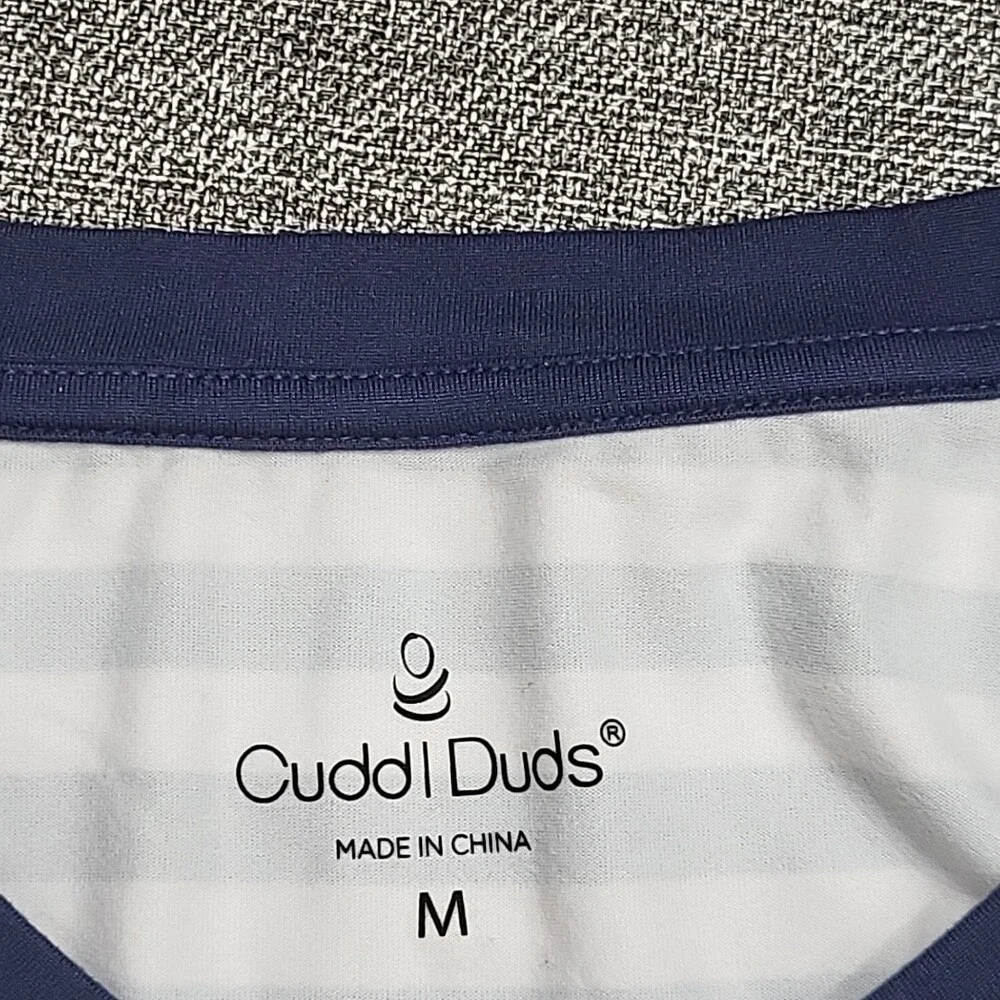 Cuddl Duds Womens Flexwear Asymmetric Hem Top Medium Size Tee Shirt